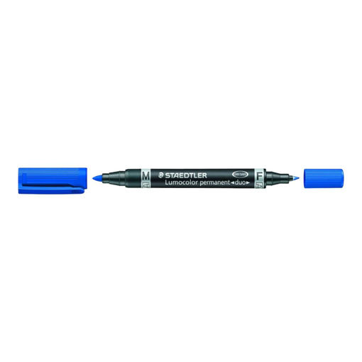 Picture of ST PERMANENT MARKER DUO BLUE